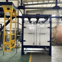 Revêtement électrostatique en poudre four de durcissement avec gaz/électrique/chauffage gpl à vendre