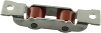 Roulettes pour portes coulissantes en acier, largeur 14 mm, roues à double rainure plate, portes battantes