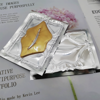Feuille de masque à lèvres en collagène, emballage personnalisé, masque à lèvres, patchs, hydratant, anti-rides, gel de soins pour les lèvres, cristal rose, or 24K, pièces