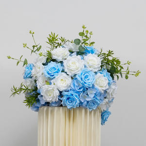 Boules de fleurs artificielles en soie multi-tailles, modernes et de haute qualité, pour décorations de mariage et de bout de banc, fournitures de fête en gros - Product Image 3