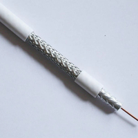 RG6 kabel satelit koaksial TV, kabel komunikasi koaksial Catv 5m 10m 20m 50m 100m