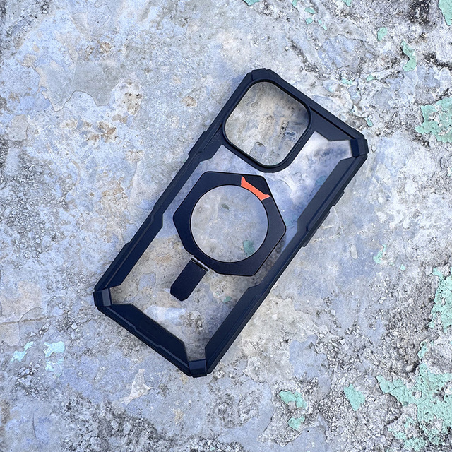 Four-Corner Anti-fall Heavy Duty Rugged Armor Case for IPhones 16 15 Pro Max Shockproof Case with Magnetic Kickstand