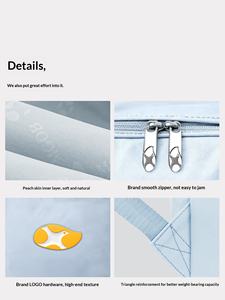 กระเป๋าเป้นักเรียนมัธยมปลายสไตล์ Oxford สำหรับทุกเพศ, กระเป๋าเป้สะพายหลังแบบมีซิปแบบพกพา - Product Image 4