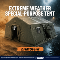 Tente de secours modulaire gonflable pour les situations d'inondation, de tremblement de terre, les évacuations et l'utilisation familiale temporaire
