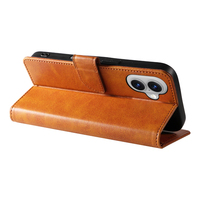 Étui portefeuille en cuir PU pour iPhone 16 Plus - Housse avec support, 3 emplacements pour cartes, fermeture magnétique et coque antichoc