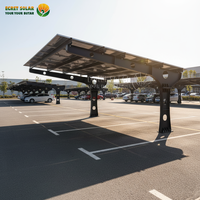 Supports de montage solaire OEM ZAM pour abris de voiture, supports de montage solaire en acier au carbone pour abris de voiture, supports de montage solaire photovoltaïque pour abris de voiture