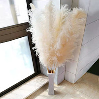Kunstmatig Pampas Gras Gedroogde Rietbloemen Groothandel Goedkope Prijs Boeket Huiskamer Decor Bruiloft Bos Konijnenstaart Gras