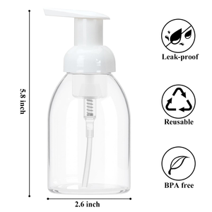 China Skin Care Serum & Lotion Plastic PET Cosmetic Bottles 300ml-760ml with <b>Pump</b> Press for Shampoo - Product Image 3