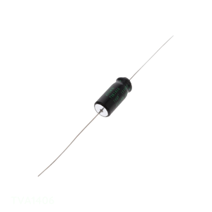 Condensador de canal del fabricante, aluminio, 10uF 150V, axial TH, 10 uF TVA1406, de montaje a través de orificio - Product Image 1