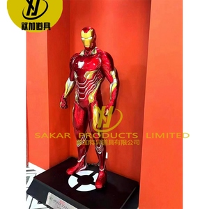 Đồ trang trí người đàn ông sắt sàn lớn điêu khắc Marvel truyện tranh đồ trang trí phát sáng 1: 1 mô hình phòng khách trung tâm mua sắm trang trí - Product Image 5