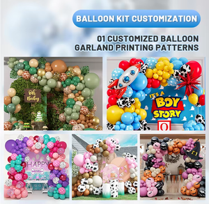 Kit de guirlande de ballons de baseball rouge et bleu marine avec ballons en aluminium en forme de gant de baseball pour la décoration de fête de 1er anniversaire de garçons débutants - Product Image 6