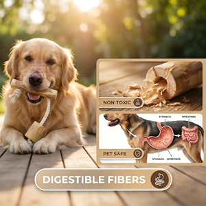 Jouets à mâcher pour chiens en corde de coton et bois de café écologiques - Jouet d'entraînement interactif durable pour chiens, utilisation quotidienne, haute qualité, personnalisable - Product Image 3