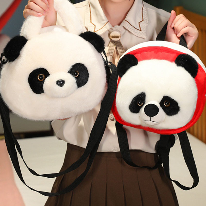 Lifelike Panda Design with Black and
