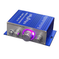 HY2001 Mini amplificateur de puissance HIFI amplificateur stéréo Dac Audio AMP pour voiture à la maison avec câble d'alimentation et Audio 12V3A