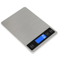 Portable 10kg Stainless Steel Kitchen Scale Mini Electronic Digital Scale for Home Baking and Coffee