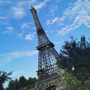 Statua della Torre <span class=keywords><strong>Eiffel</strong></span> in Metallo da 5m/Modello Vintage in Ferro per Decorazione di Ristoranti a Tema Francese e Arredi per Caffè e Bistrot all'Aperto - Product Image 2