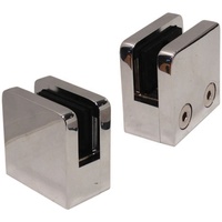 ZD Modern Outdoor - Colliers de fixation et supports en acier inoxydable pour balustrades, attaches pour verre pour terrasses et escaliers