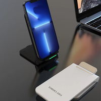 Carga inalámbrica rápida de 15W de alta calidad para todos los teléfonos Soporte de cargador de función multifuncional Soporte para teléfonos móviles 2 en 1