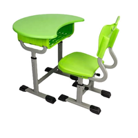Ensemble de chaise et bureau d'étude ergonomique en plastique réglable en hauteur pour enfants, idéal pour la maison, la salle de classe et l'école