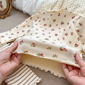 Primavera e autunno ragazzi ragazze camicie con fondo stampato <span class=keywords><strong>bambino</strong></span> manica lunga fiori top di cotone vestiti per bambini - Product Image 5