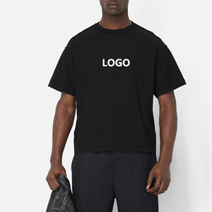 OEM 180 Gsm Cotton Heavy <b>Weight</b> Boxy T Shirt Design Plus Size Men's Shirts Manufacturer Drop Shoulder <b>Blank</b> Oversized T-shirt - Product Image 2