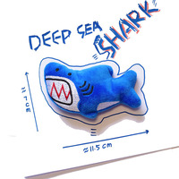 Jouets en peluche de dessin animé d'animaux marins avec sifflet, animaux de compagnie, requin, crabe, tortue, baleine, design écologique, interactif, durable, à mâcher au quotidien