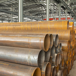 ท่อเหล็กเชื่อมทรงกลมคาร์บอนสีดำสำหรับการก่อสร้างและท่อน้ำมันก๊าซ - Product Image 1