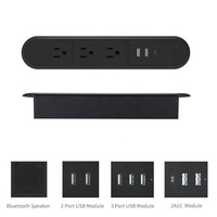 Amerikanische Möbel 2 USB Embedded PD 18W Schnell ladung USB-C Steckdose mit 3 AC-Steckdosen
