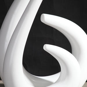 Piezas de decoración para el hogar para sala de estar, creativo, blanco, <span class=keywords><strong>Simple</strong></span>, moderno, armario de <span class=keywords><strong>TV</strong></span>, arreglo, jarrón curvo, artesanías - Product Image 2