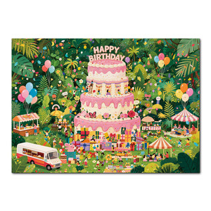 Puzzle de jardin Joyeux Anniversaire de 1000 pièces, puzzle en papier à chercher et trouver pour adultes, enfants, jeu familial, cadeau d'anniversaire, décoration intérieure - Product Image 1