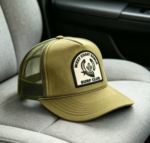 หมวกแก๊ปทรงทรัคเกอร์แบบกำหนดเอง หมวกเบสบอลปักโลโก้ หมวกแก๊ปแบบ snapback หมวกแก๊ปทรง Dad Cap หมวกกันแดดปรับได้ หมวกตาข่ายระบายอากาศสำหรับกีฬากลางแจ้ง - Product Image 6