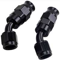 Raccords pour tuyau de frein à coude An6 an10, connecteur en pvc pour air hydraulique en ptfe