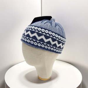 Gorro de oración para hombre musulmán Kufi Kopiah de punto de algodón suave Cómodo uso diario Sombrero étnico de tamaño libre - Product Image 1