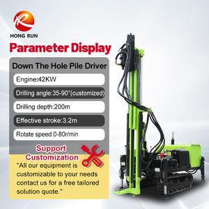 비상 건설 작업을위한 최고의 성능 크롤러 파일 드라이버 고효율 태양열 스크류 파일 기계 - Product Image 2