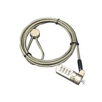 Verrou de sécurité pour ordinateur portable ANLI personnalisé, rétractable, antivol, en acier au carbone, avec câble en PVC transparent et extrémité enroulée