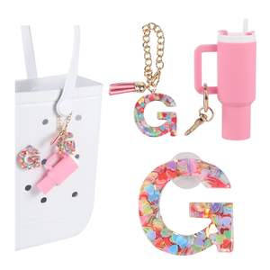 Breloques de lettre compatibles avec les sacs Bogg Initiales Porte-clés de lettre pour sac Bogg et accessoires de décoration Simply Southern - Product Image 3