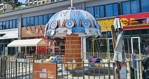<span class=keywords><strong>Silla</strong></span> Voladora con <span class=keywords><strong>Sombrilla</strong></span> para 12 Personas, Equipo de Parque de Atracciones al Aire Libre, <span class=keywords><strong>Silla</strong></span> Columpio con Temática de Hongo con Luces LED Blancas - Product Image 5