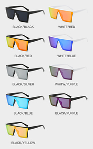 Lmamba Custom Fashion Purple One Pieces Mirror Lens Sports Women Men UV400 Retro Flat <b>Sunglasses</b> 2024 Gafas De Sol High Quality - Product Image 5