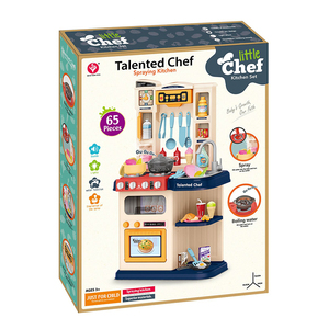 Juego de Cocina de Juguete de 65 Piezas, Simulación de Cocina Moderna para Niñas, Juguete de Cocina con Rociador de Vapor - Product Image 6
