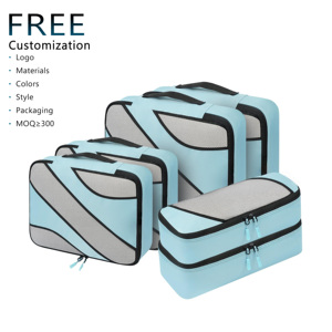 Venta Directa <span class=keywords><strong>de</strong></span> Fábrica, Juego <span class=keywords><strong>de</strong></span> 6 Bolsas <span class=keywords><strong>de</strong></span> Viaje Plegables, Ligeras, Duraderas e Impermeables, Personalizables - Product Image 1