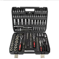 ELEHAND OEM 171 pièces Jeu de clés à cliquet et douilles 1/4", 3/8" et 1/2" Outil à main pour réparation automobile Kit d'outils rotatifs