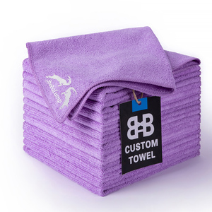 Produits de nettoyage automobile en gros, chiffon en microfibre pour voiture, 300 g/m², chiffon de lavage de voiture, nettoyage en microfibre - Product Image 2