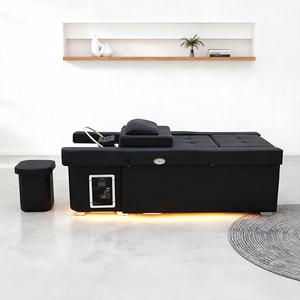 Chaise de bain de pieds électrique et shampooing inclinable pour le lavage des cheveux, lit de massage intégré avec pédicure - Product Image 2