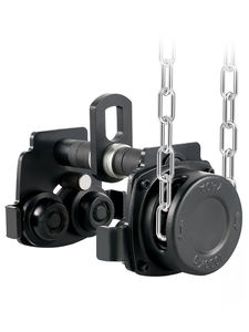 Nueva grúa de polea de acero I-Steel Manual Anticolisión de <span class=keywords><strong>doble</strong></span> <span class=keywords><strong>eje</strong></span> monorriel <span class=keywords><strong>carro</strong></span> empuje manual equipo de manejo de Material deportivo - Product Image 5