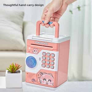 Nueva <span class=keywords><strong>hucha</strong></span> de plástico para niños con contraseña segura 'Only In-Not Out' característica para niños y niñas al por mayor del fabricante - Product Image 3