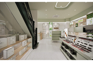 Negozio di Makeup Interior Design Retail Beauty <span class=keywords><strong>Shop</strong></span> Make Up negozio di cosmetici dispositivo di visualizzazione in legno scaffalature per negozi di cosmetici - Product Image 6