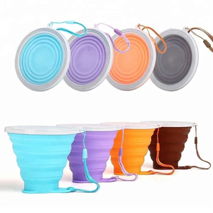 270ML Silicone Collapsible Cups Camping Foldable Travel Water Bottle Outdoor Children Reusable Folding <b>Mug</b> - Product Image 6