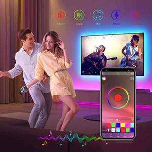 Mini controlador RGB compatible con <span class=keywords><strong>Bluetooth</strong></span>, tira de luz <span class=keywords><strong>LED</strong></span> de música, Control de aplicación inteligente para 3528 5050 COB RGB Tape USB DC 5V 12V 24V - Product Image 2