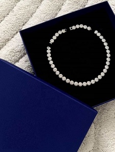 <span class=keywords><strong>Collier</strong></span> Fleur en Acier Inoxydable Entièrement Sertie de Diamants, Ensemble de Bijoux Romantique <span class=keywords><strong>et</strong></span> Luxueux en Zircon - Product Image 1