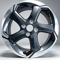 Jantes de voiture en alliage monobloc forgées Black Machine Face Y000